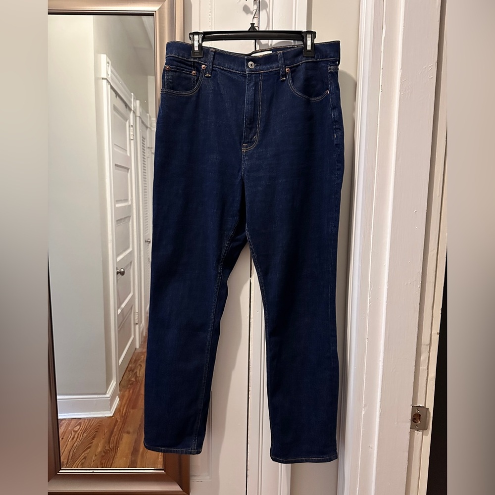 Abercrombie curve love slim straight ultra high rise jeans